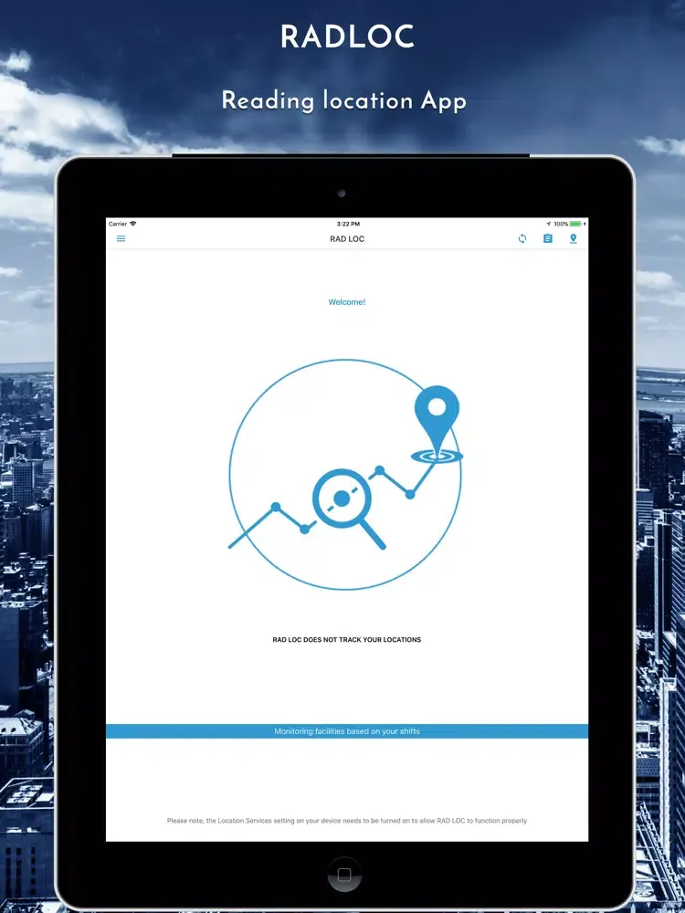 ภาพหน้าจอของ Rad Loc iPad 