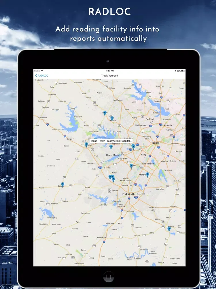 ภาพหน้าจอของ Rad Loc iPad 