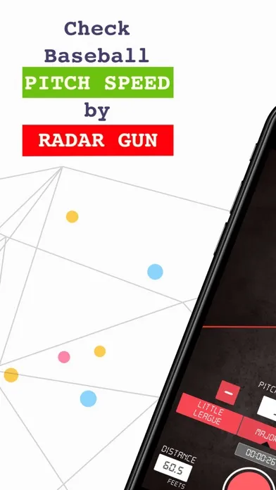 Capturas de pantalla de Baseball Pitch Speed Radar Gun