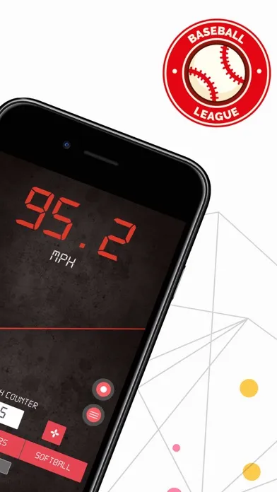 Capturas de pantalla de Baseball Pitch Speed Radar Gun
