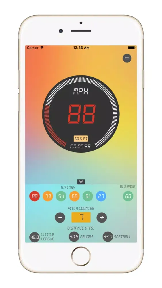 Baseball Pitch Speed Radar Gun应用截图