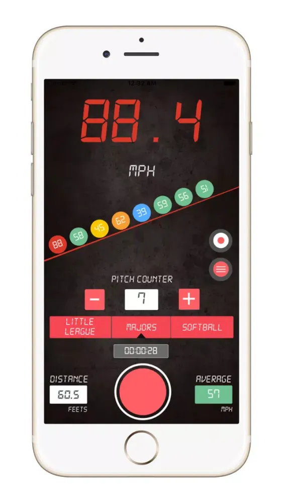Baseball Pitch Speed Radar Gun应用截图