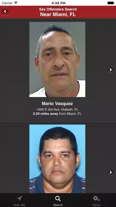 Capturas de pantalla de Radaris Sex Offenders
