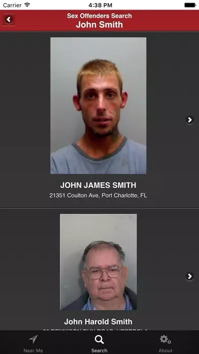 Capturas de pantalla de Radaris Sex Offenders