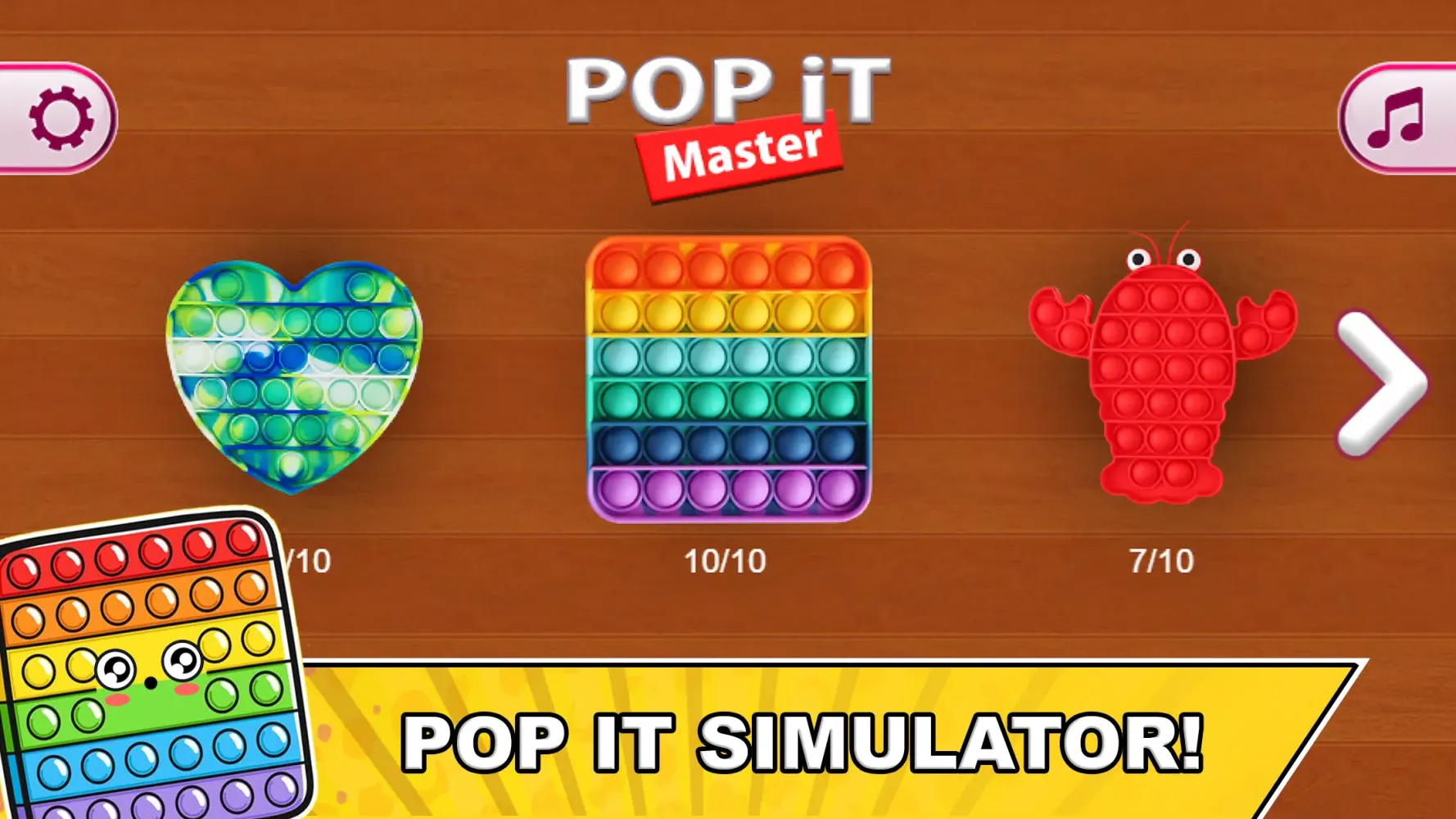 Ảnh chụp màn hình của Pop it Antistress Fidget Games
