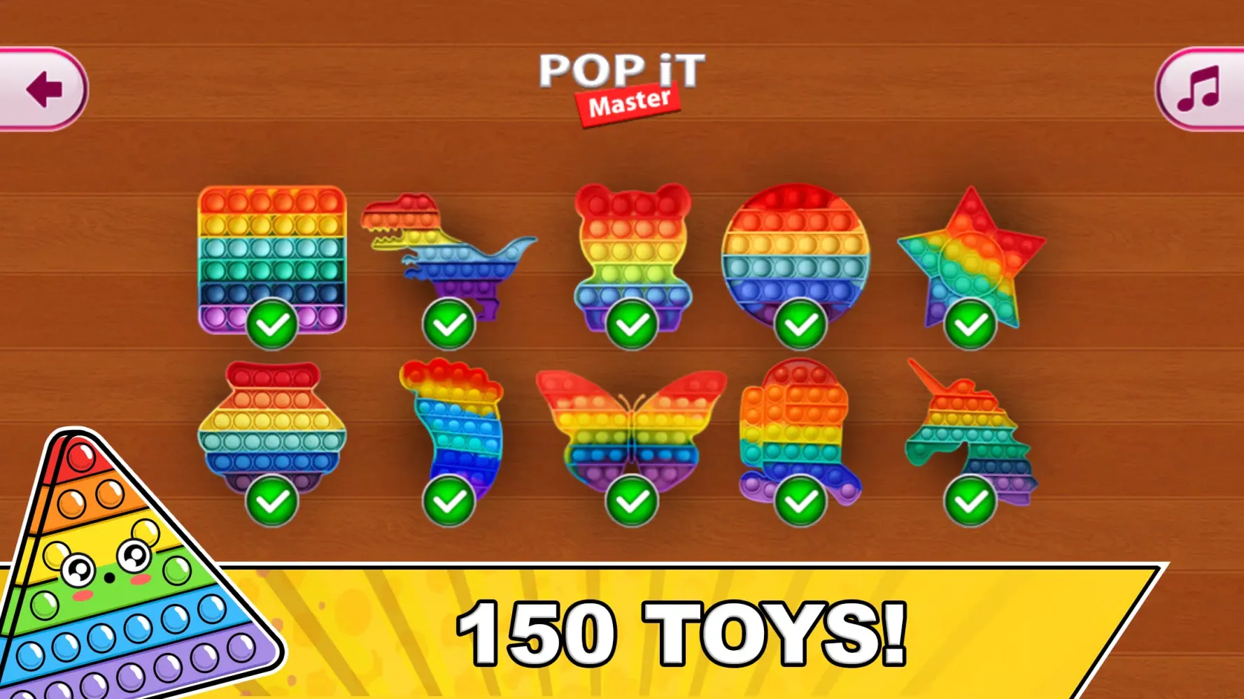 Ảnh chụp màn hình của Pop it Antistress Fidget Games