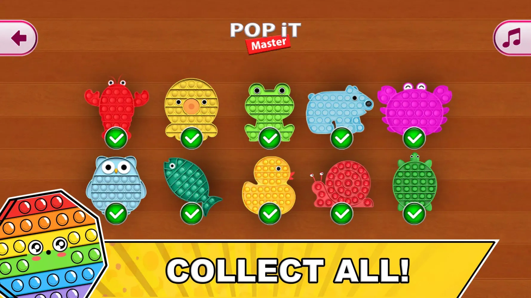 Ảnh chụp màn hình của Pop it Antistress Fidget Games
