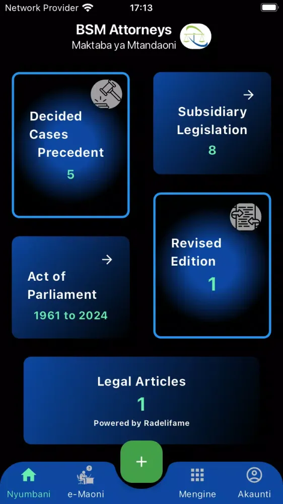 BSM ATTORNEYS Online Library Screenshots