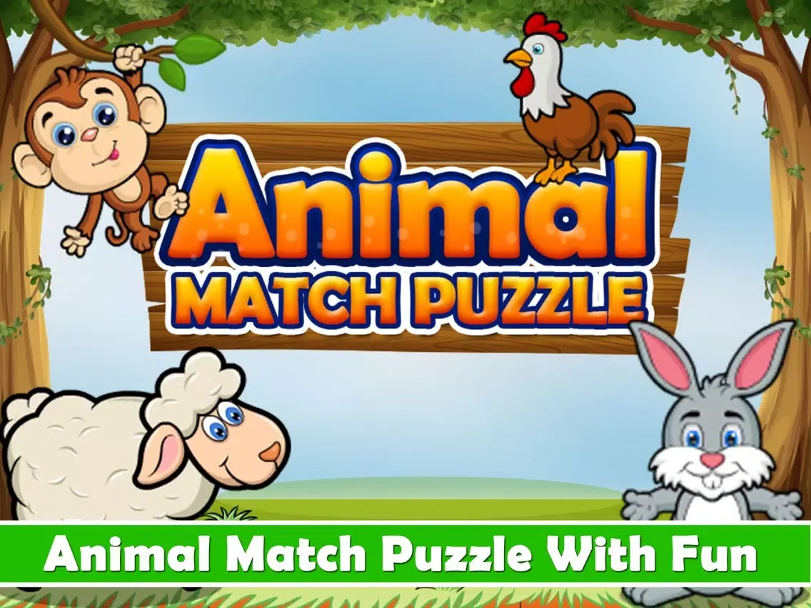 Animal Match Puzzle -Animal Games For Kids iPad  স্ক্রিনশট