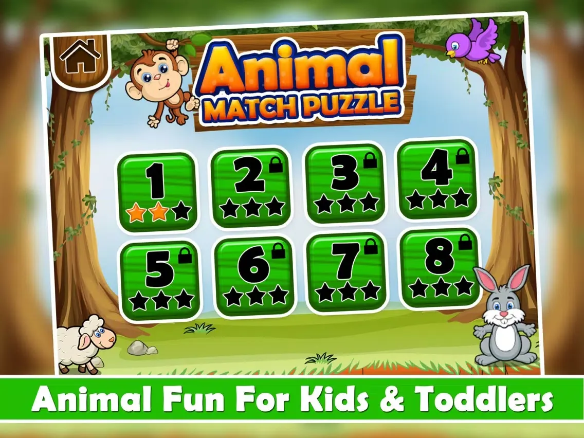 Animal Match Puzzle -Animal Games For Kids iPad  স্ক্রিনশট