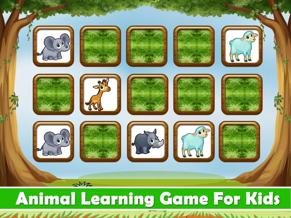 Animal Match Puzzle -Animal Games For Kids iPad  স্ক্রিনশট