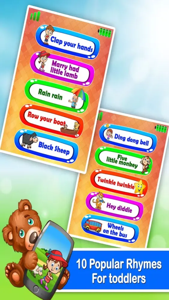 Captures d'écran de Baby Phone - Nursery Rhymes For Toddlers