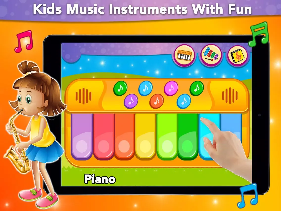 تصاویر Kids Music Instruments With Rhymes - Fun For Kids iPad 