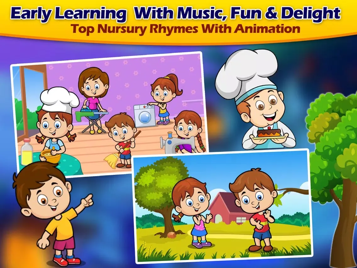Top Nursery Rhymes - Baby Game For Kids & Toddlers iPad  スクリーンショット