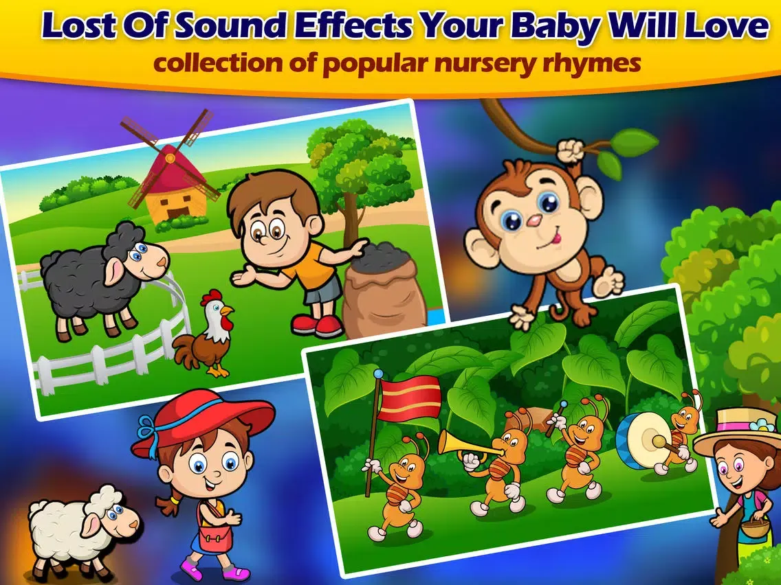 Top Nursery Rhymes - Baby Game For Kids & Toddlers iPad  スクリーンショット