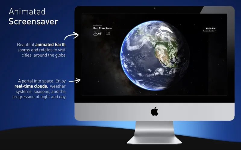 Tangkapan layar Living Earth - Weather & Clock