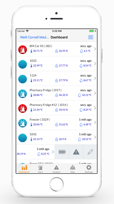 Thinghub Monitoring Screenshots