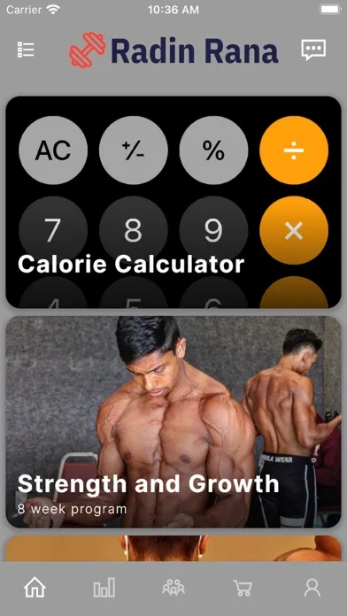 Radin Rana Fitness スクリーンショット