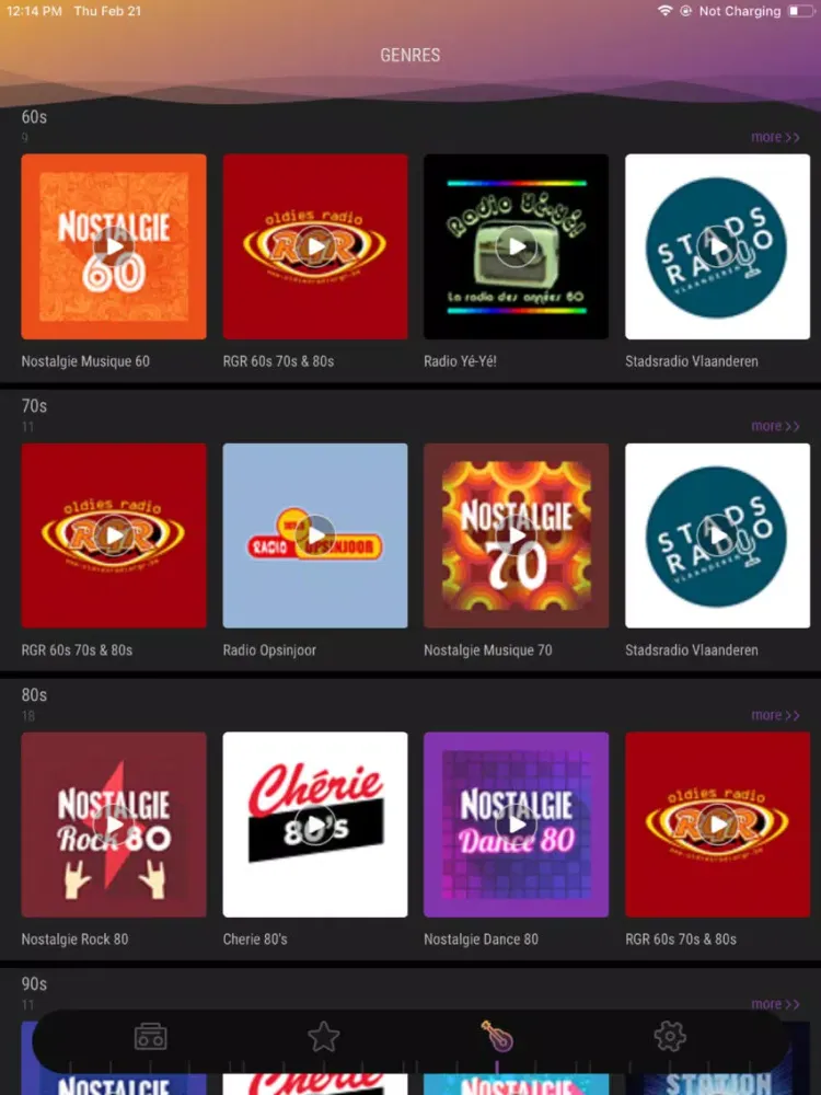 Radio Belgium - Live FM Player iPad  Ekran Görüntüleri