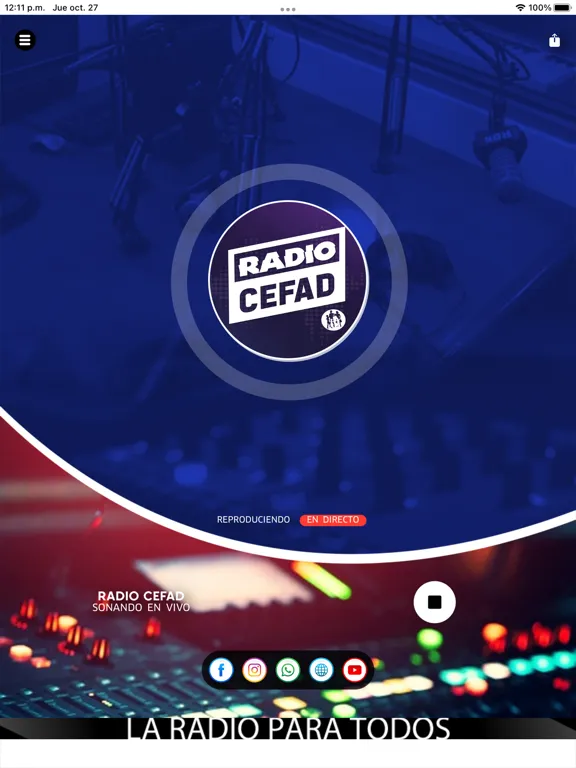 Radio Cefad iPad  Screenshots