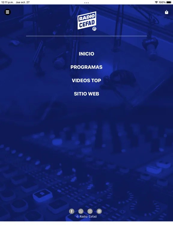 Radio Cefad iPad  Screenshots
