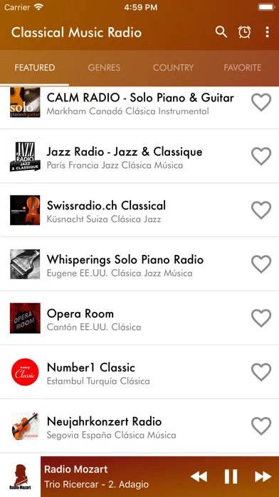 Zrzuty ekranu Classical Music Radio app