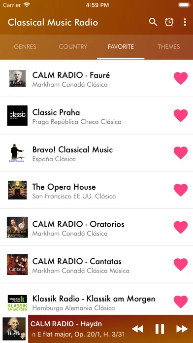 Zrzuty ekranu Classical Music Radio app