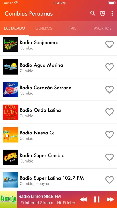 Cumbias Peruanas Radio سکرین شاٹس