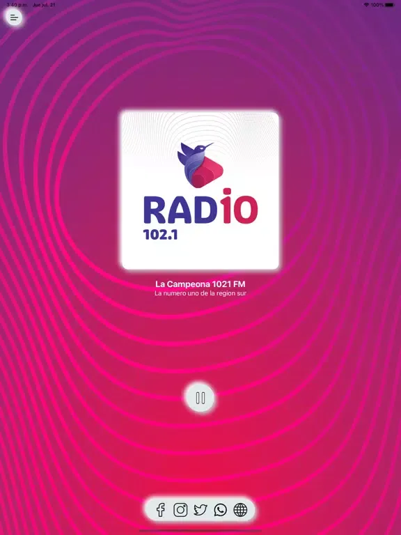 Capturas de pantalla de Radio 10 Ecuador iPad 