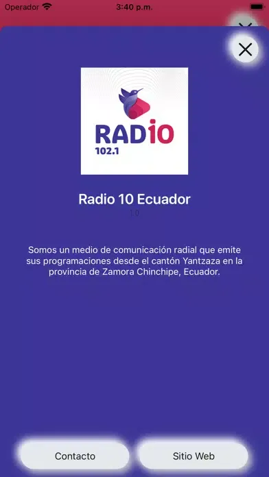 Capturas de pantalla de Radio 10 Ecuador