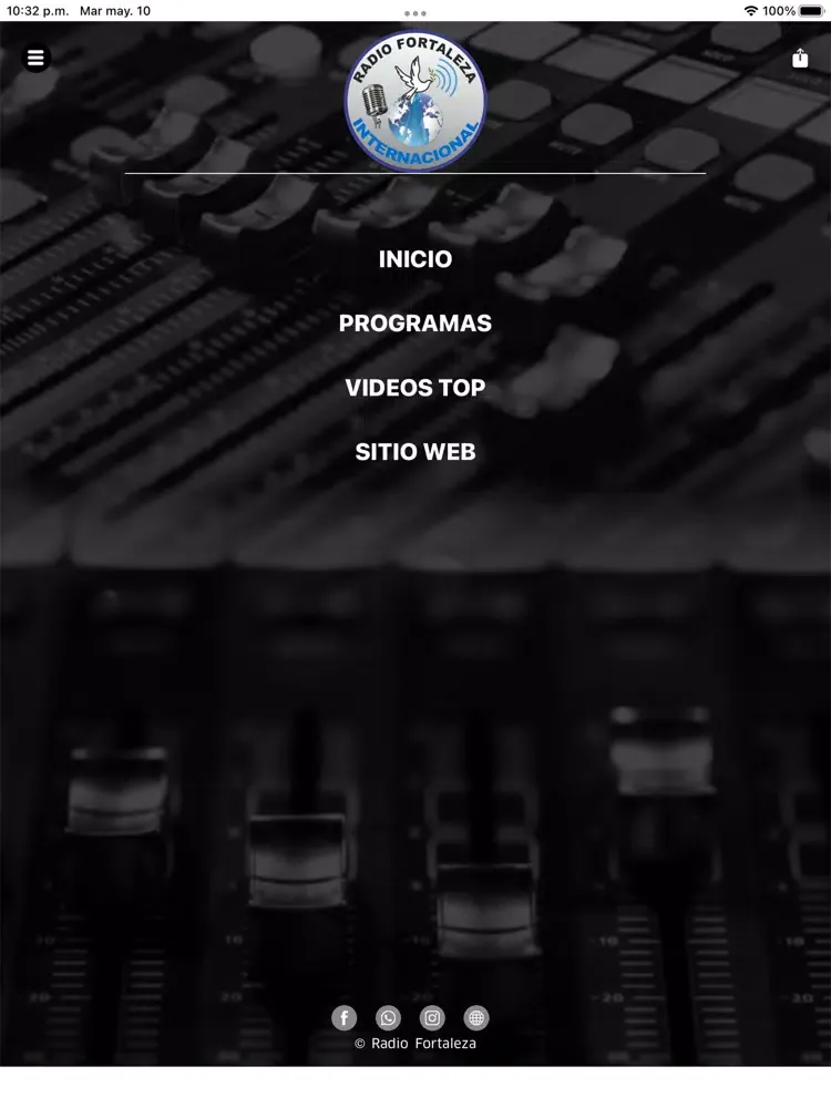 ภาพหน้าจอของ Radio Fortaleza iPad 
