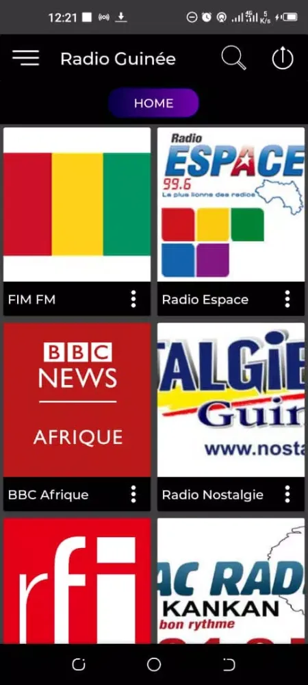 Capturas de pantalla de Guinea Radios