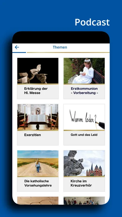 Captures d'écran de radio horeb