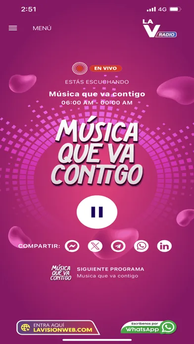 Capturas de pantalla de La Vision Radio
