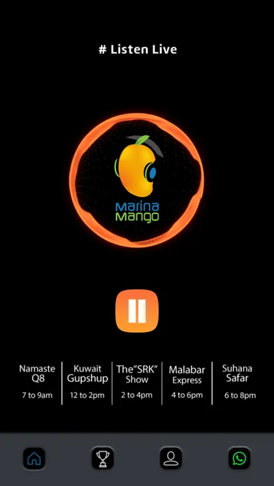 Tangkapan layar Marina Mango Radio
