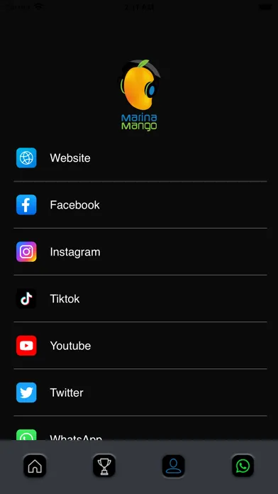 Tangkapan layar Marina Mango Radio