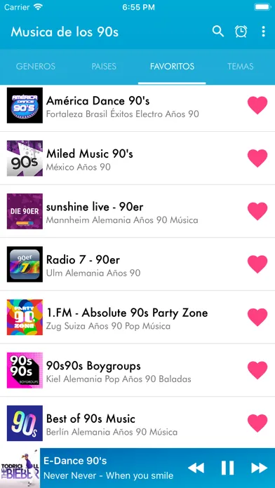 Capturas de pantalla de Musica de los 90s