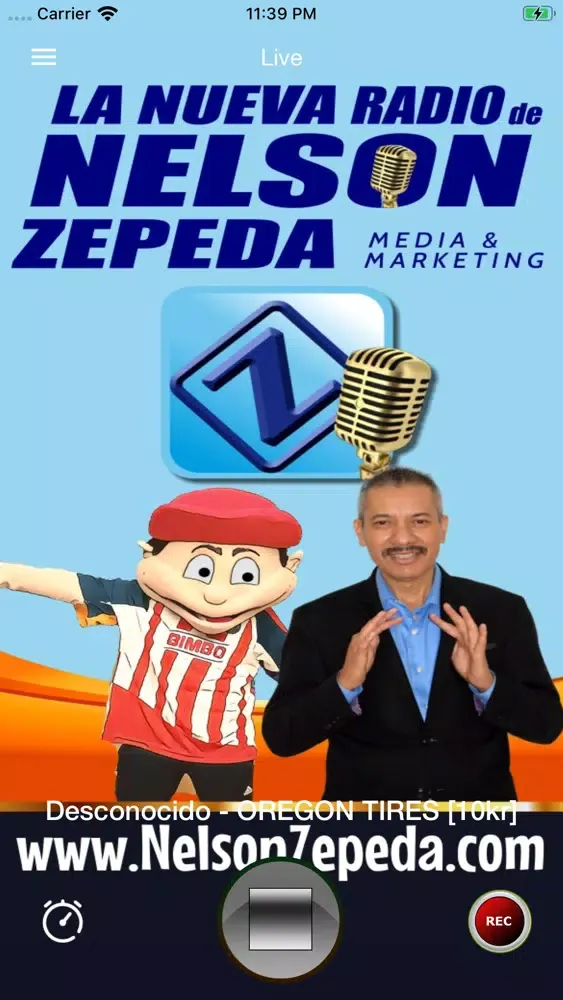 Nelson Zepeda Radio Screenshots