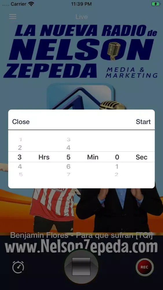Nelson Zepeda Radio Screenshots