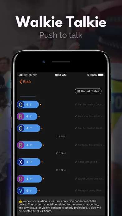 Captures d'écran de Police Scanner: Fire Radio
