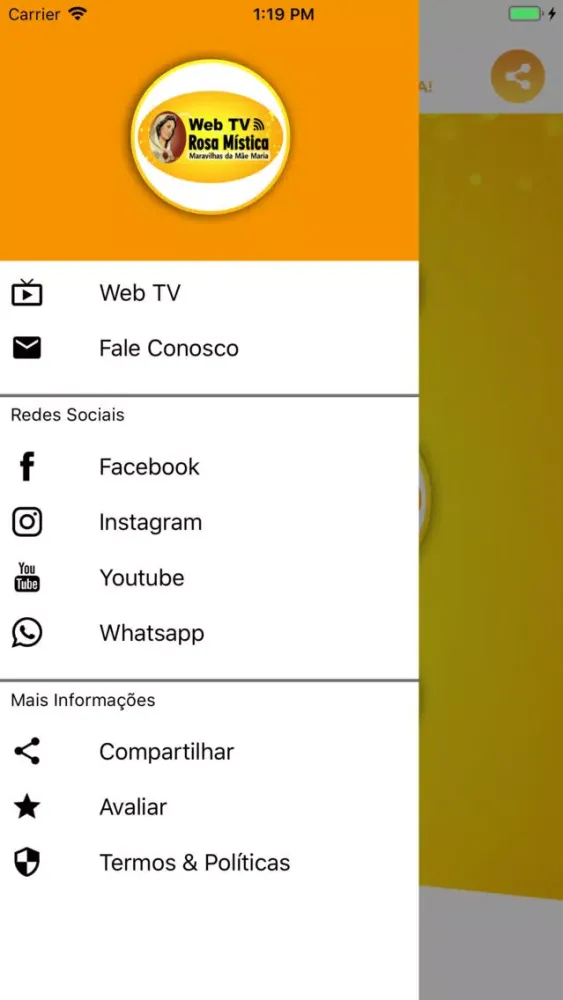 Zrzuty ekranu Web TV Rosa Mística.