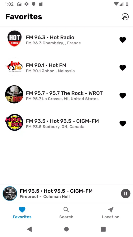 Screenshot di Free Internet Radio FM