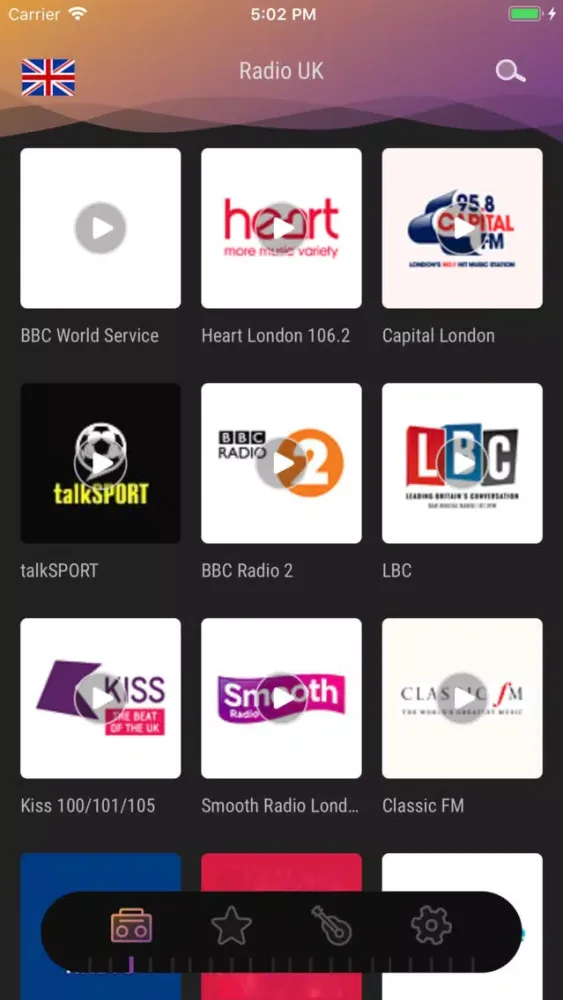 Screenshot di Radio UK - Live FM, AM Player