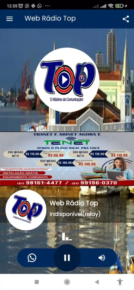 Zrzuty ekranu Web Rádio Pará