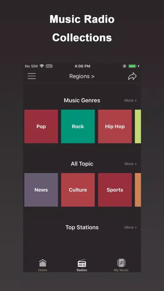 Tangkapan skrin Young Radio+ Plus