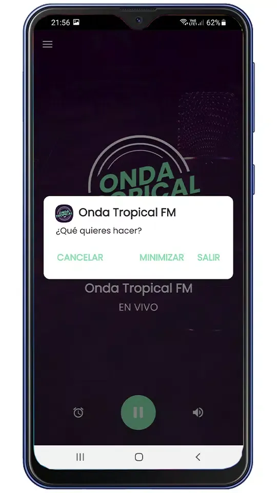 Capturas de tela do Onda Tropical FM