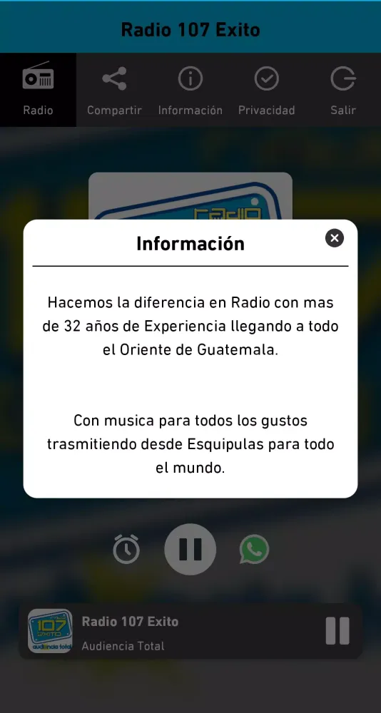 Radio 107 Éxito Screenshots