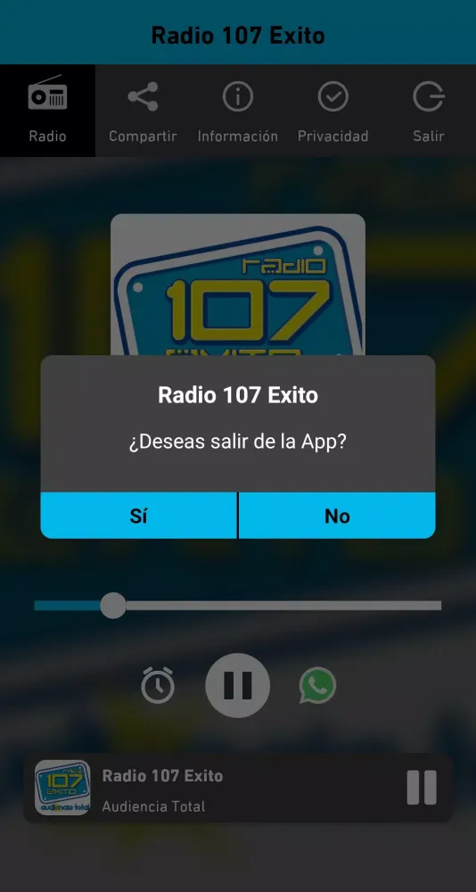 Radio 107 Éxito Screenshots