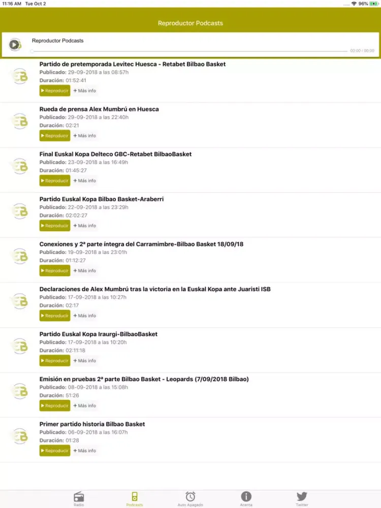 EXPEBASKET RADIO ON LINE iPad 应用截图