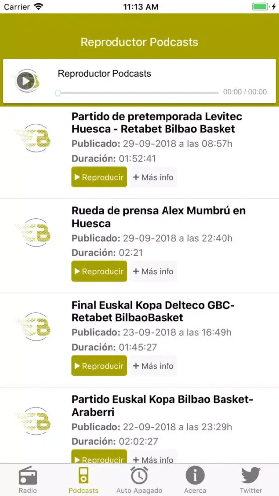 EXPEBASKET RADIO ON LINE应用截图